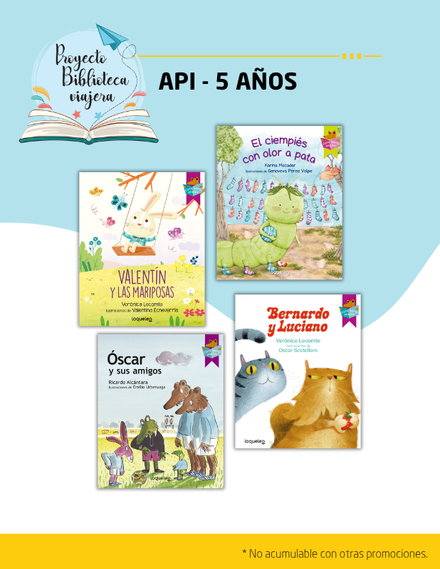 Biblioteca viajera API - 5 años